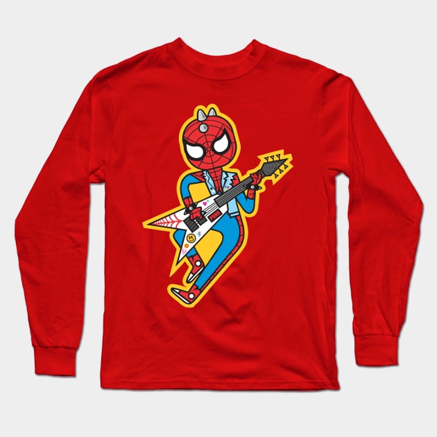 Punk Rock Hero Long Sleeve T-Shirt by Alien cat